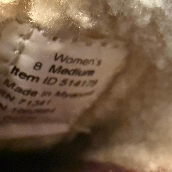 LL Bean Cozy Slipper Slides Size 8 Navy Blue Fleece - Picture 9 of 12